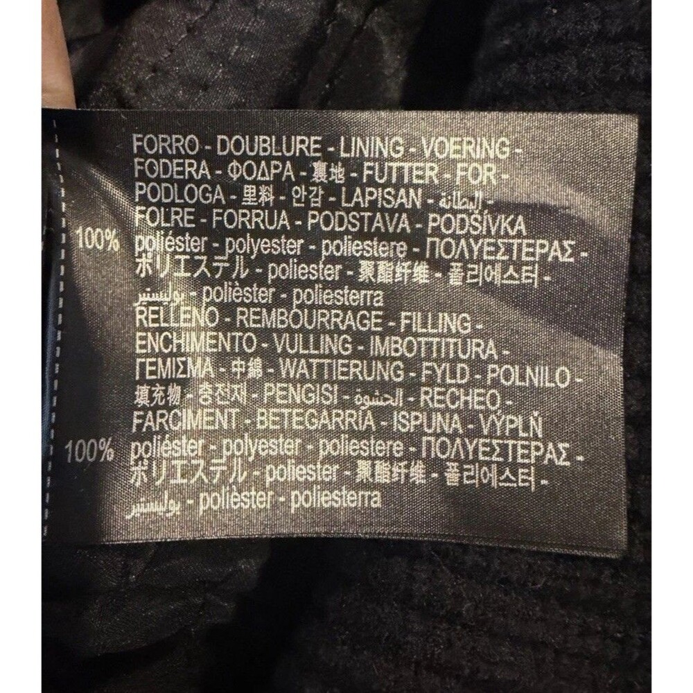 Zara x Champion Varsity Jacket Black Jagged Granite Peaks Class of 75 Size M - Picture 16 of 16